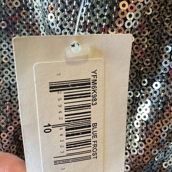 BCBGeneration Blue Frost Sequin Mini Dress, NWT - Picture 7 of 9